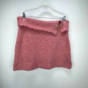 Wild Fable Boucle Mini Skirt Size L Wool Blend Barbie Elle Woods Coquette